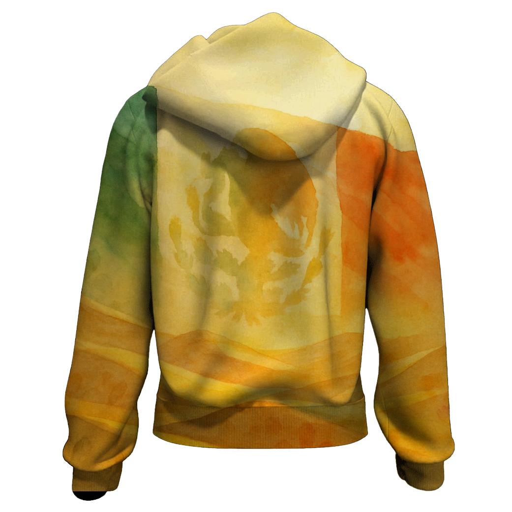 Mexican Desert Flag Bloom graphic hoodies