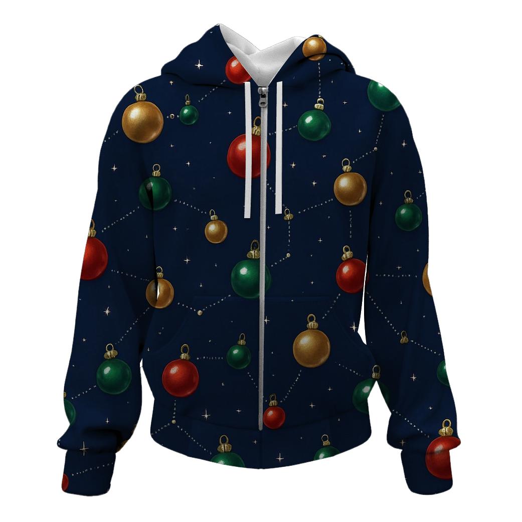 Bauble Constellation On Midnight Blue custom hoodies