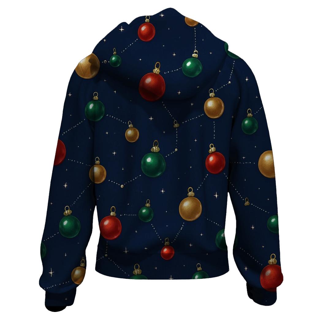 Bauble Constellation On Midnight Blue custom hoodies