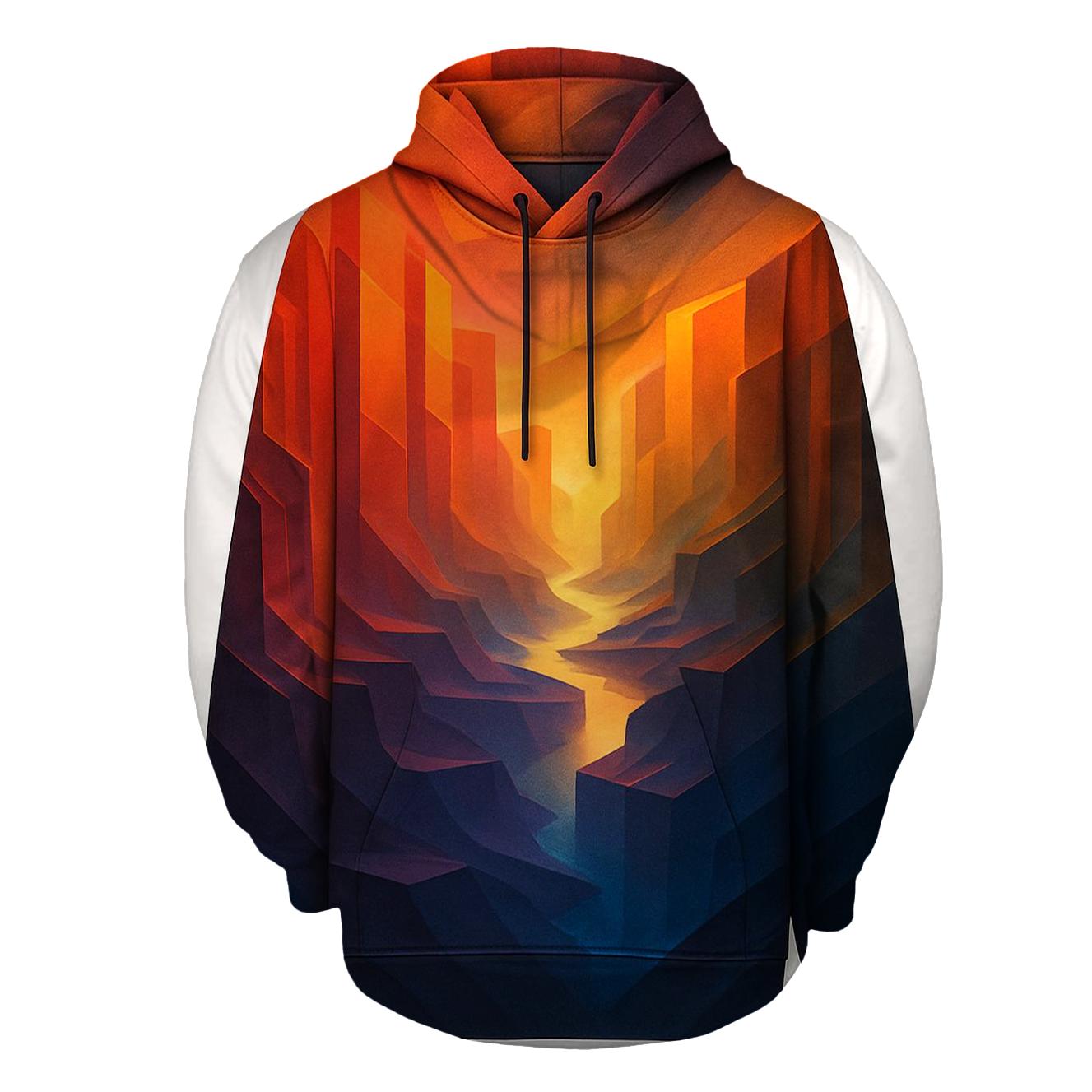 Prismatic Canyon Gradient graphic hoodies