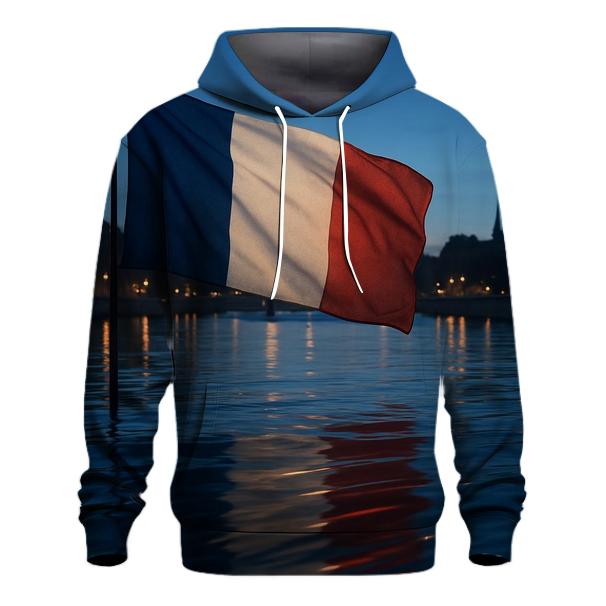 French River Reflection Flag hoodies fashion