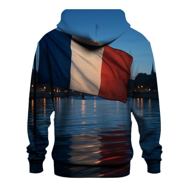 French River Reflection Flag hoodies fashion