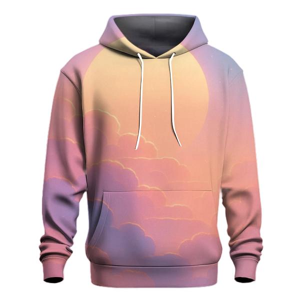 Cloud Steps To The Setting Sun printed hoodies