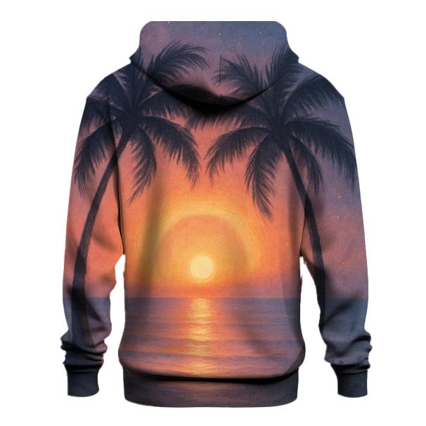 Palm Halo Serenity graphic hoodies