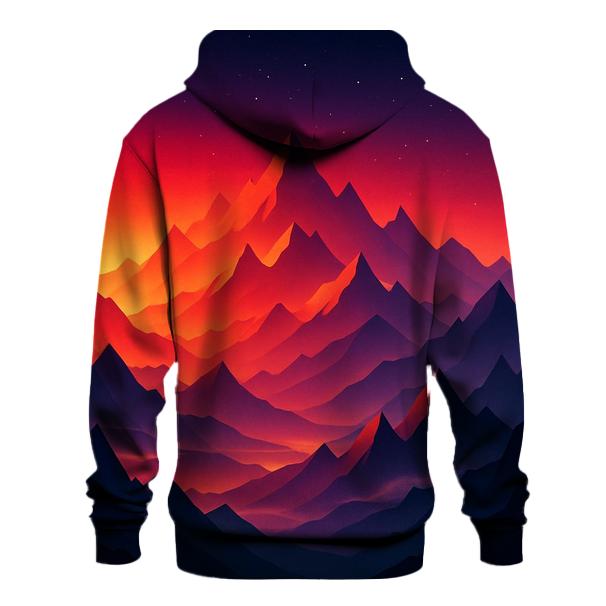 Crimson Peaks In Falling Light zip-up hoodies