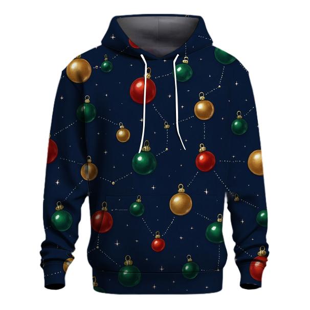Bauble Constellation On Midnight Blue graphic hoodies