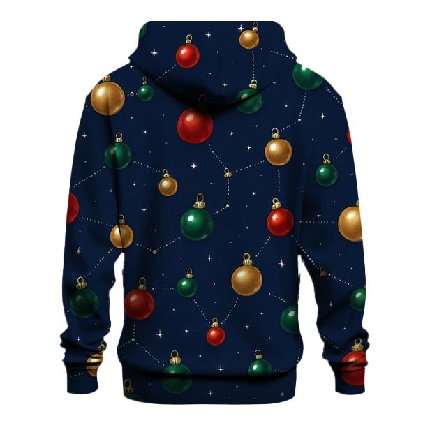 Bauble Constellation On Midnight Blue graphic hoodies