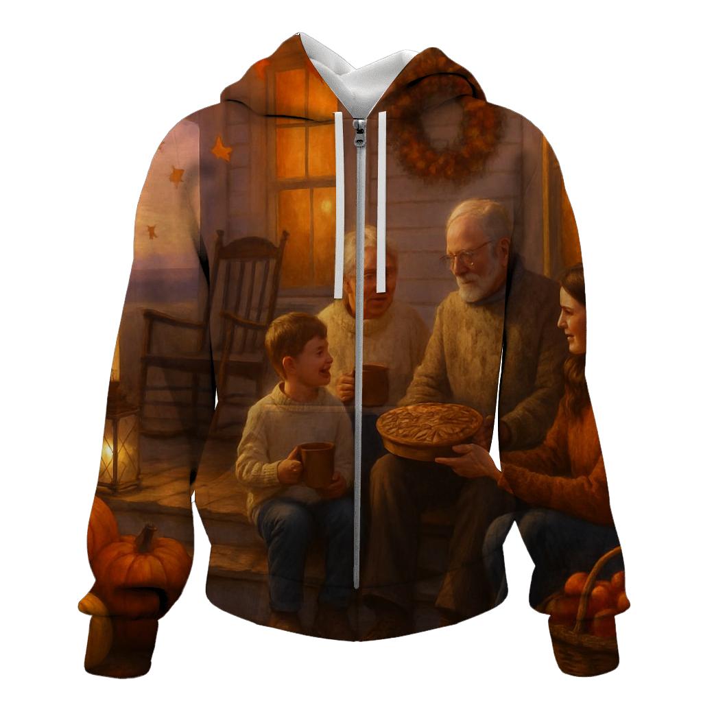 Harvest Porch Twilight Gathering graphic hoodies
