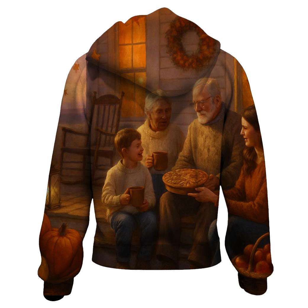 Harvest Porch Twilight Gathering graphic hoodies