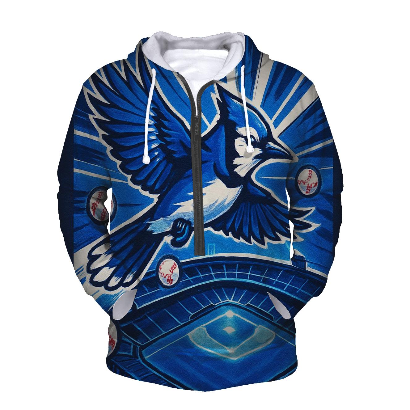 Rooftop Glide Over Blue Jays Diamond hoodie trends