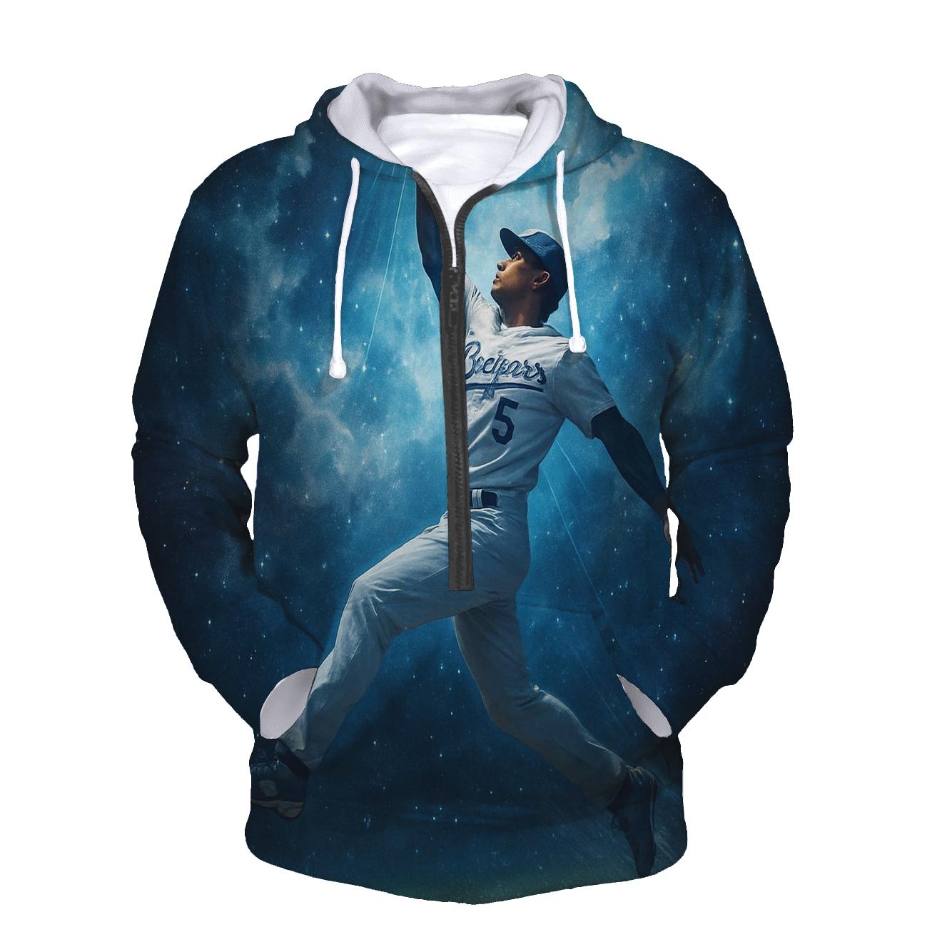 Midnight Outfield Nebula Catch pullover hoodies
