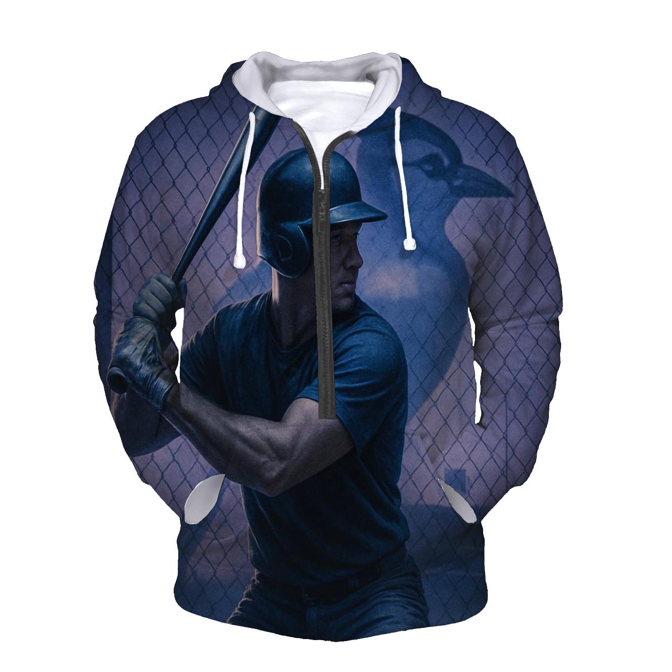 Twilight Cage Blue Jays Focus zip-up hoodies