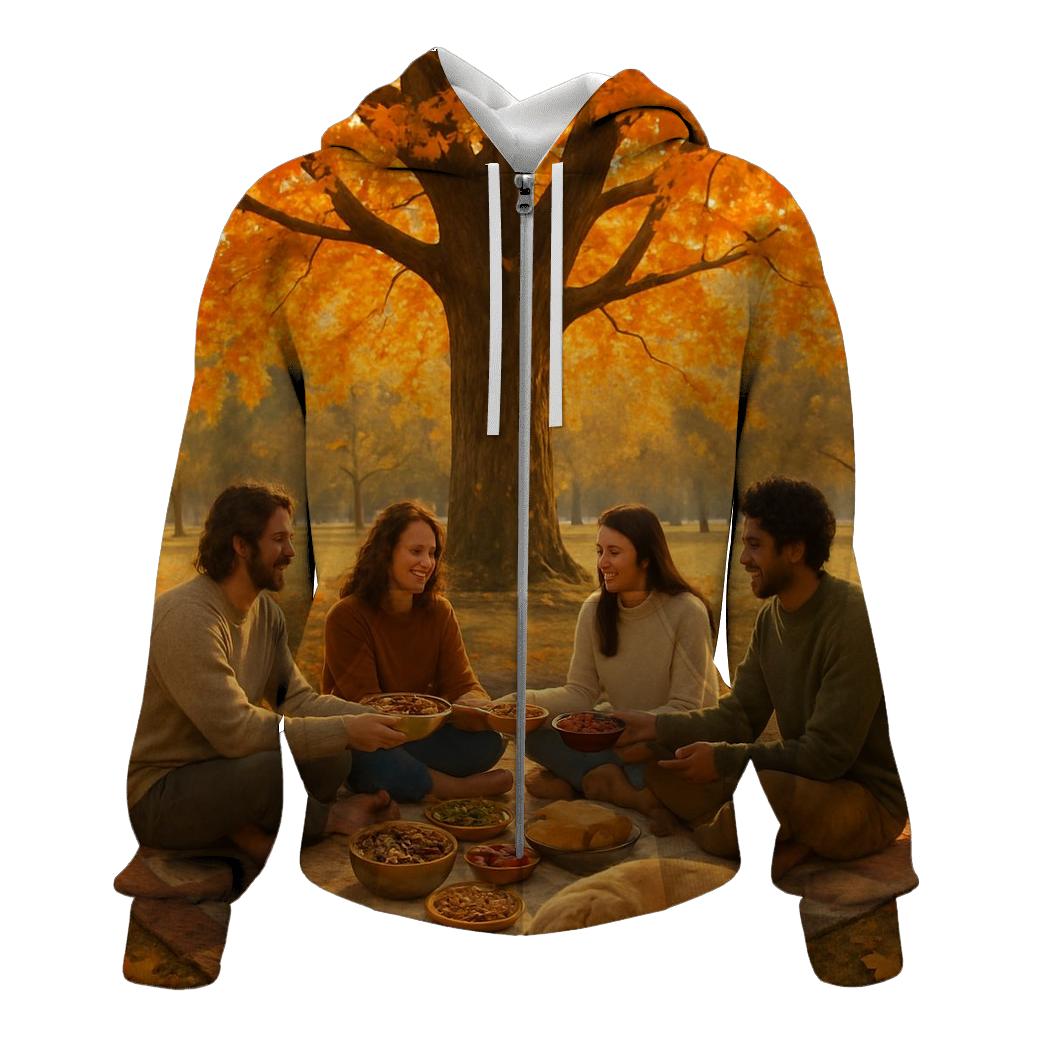 Gratitude Under The Maple Tree designer hoodies
