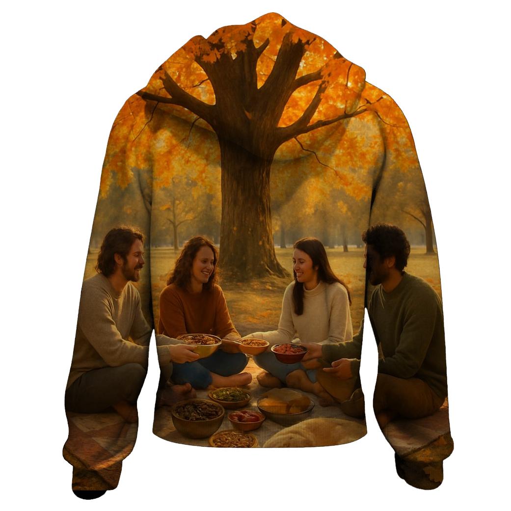 Gratitude Under The Maple Tree designer hoodies