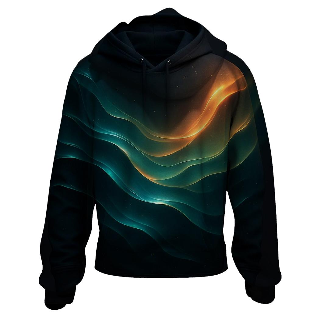 Aurora Tidal Gradient printed hoodies