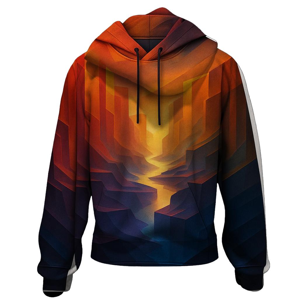 Prismatic Canyon Gradient zip-up hoodies