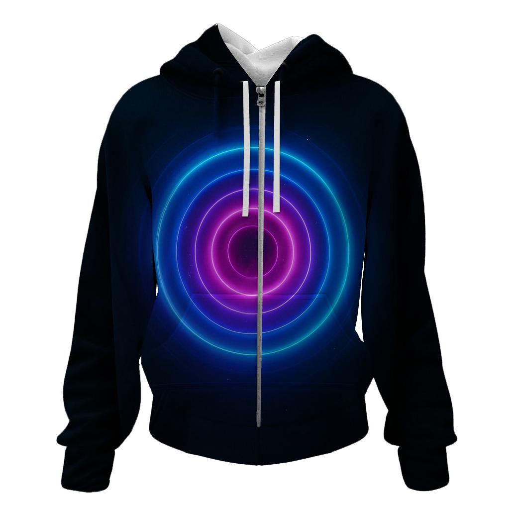 Chromatic Pulse Gradient hoodies fashion