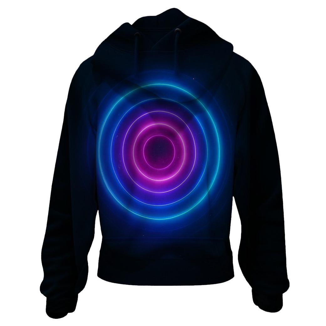 Chromatic Pulse Gradient hoodies fashion