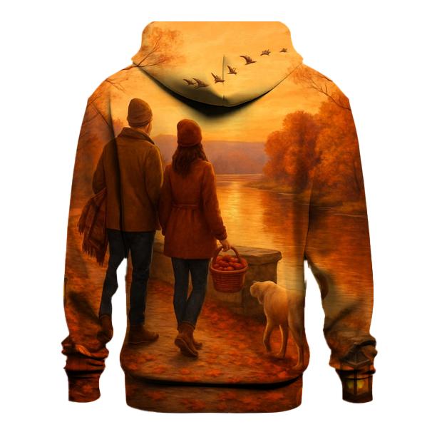 Autumn River Gratitude Walk designer hoodies