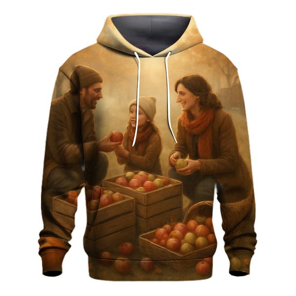 Morning Orchard Gratitude Harvest graphic hoodies