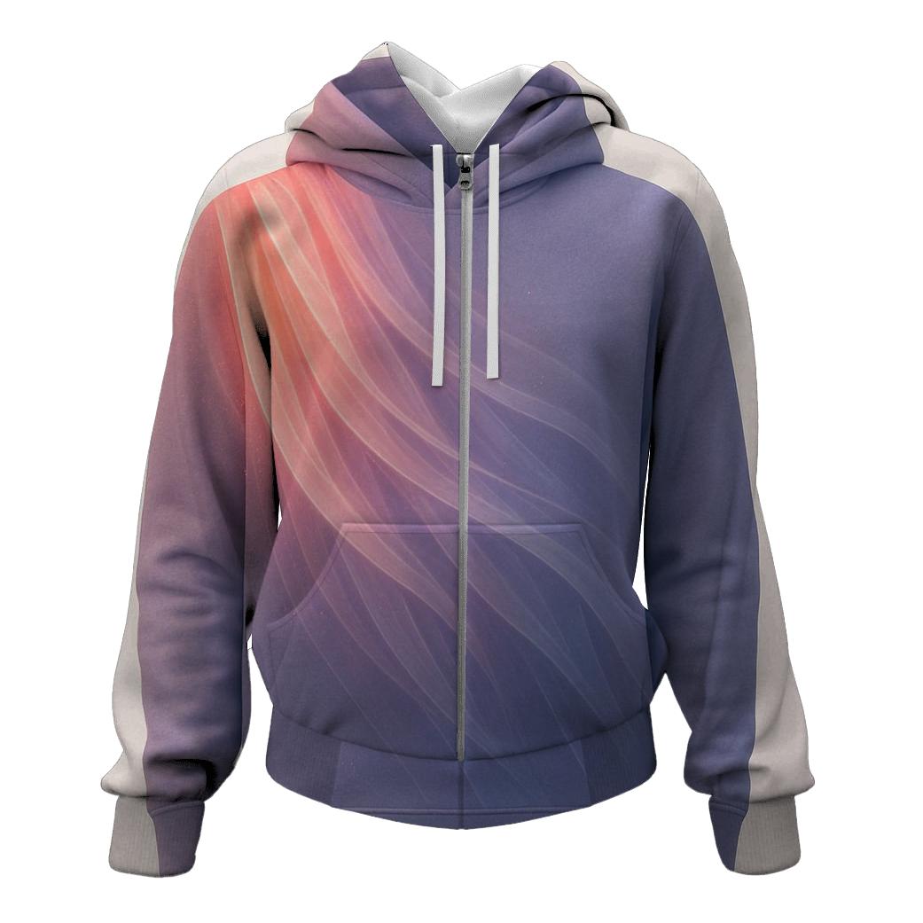 Cascade Veil Gradient zip-up hoodies
