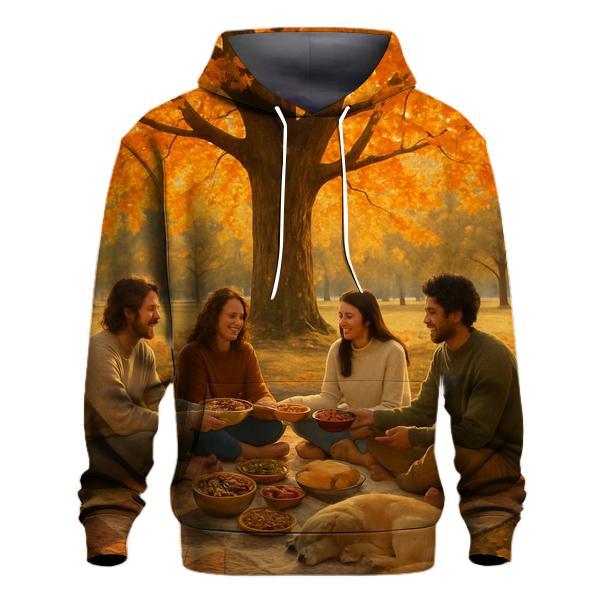 Gratitude Under The Maple Tree printed hoodies