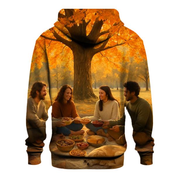 Gratitude Under The Maple Tree printed hoodies