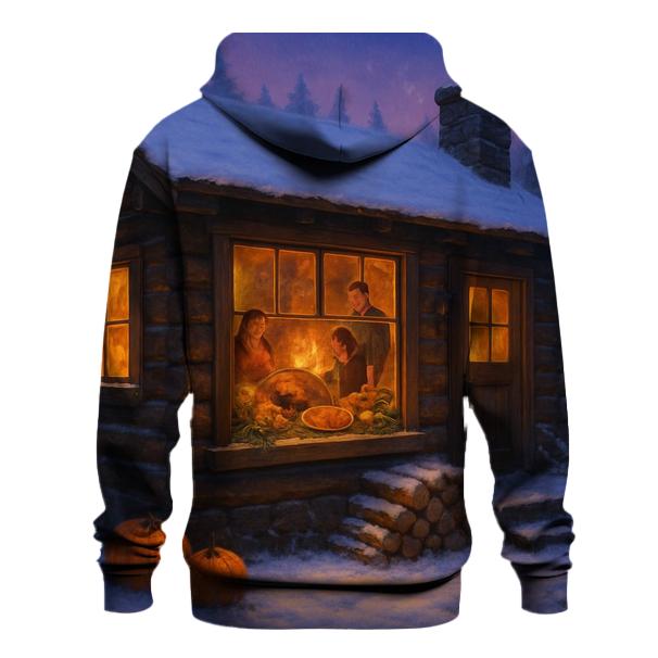 Cozy Cabin Snow Kissed Thanksgiving hoodie styles