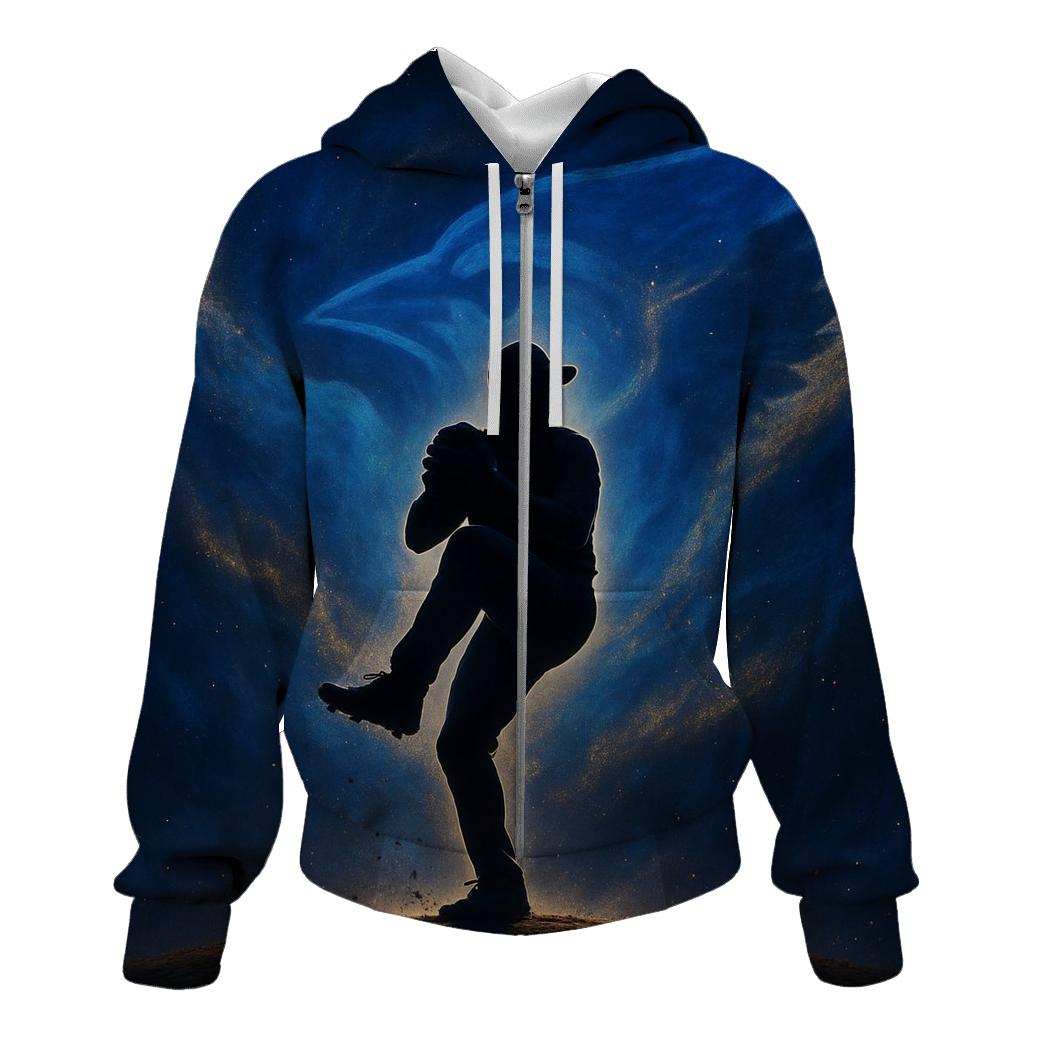 Blue Jays Nebula Pitcher On The Mound printed hoodies