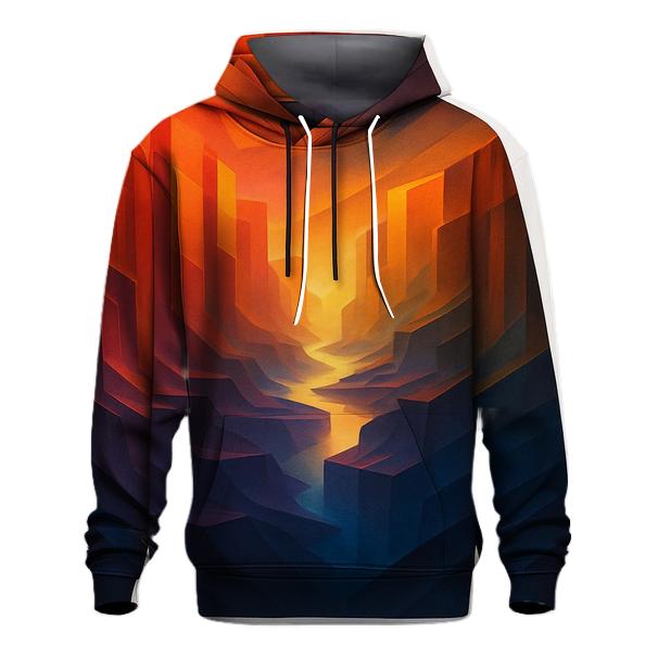 Prismatic Canyon Gradient embroidered hoodies
