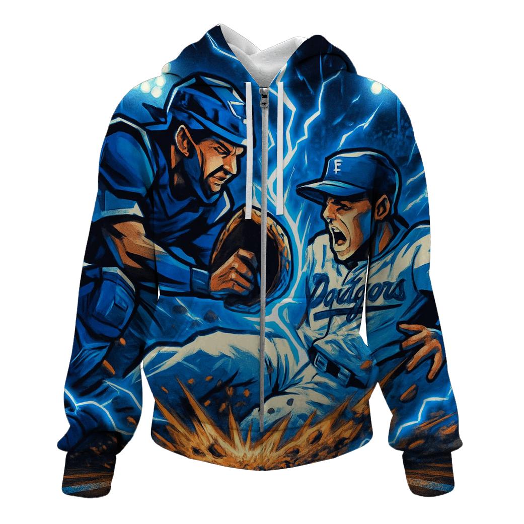 Blue Thunder Home Plate Collision hoodie trends