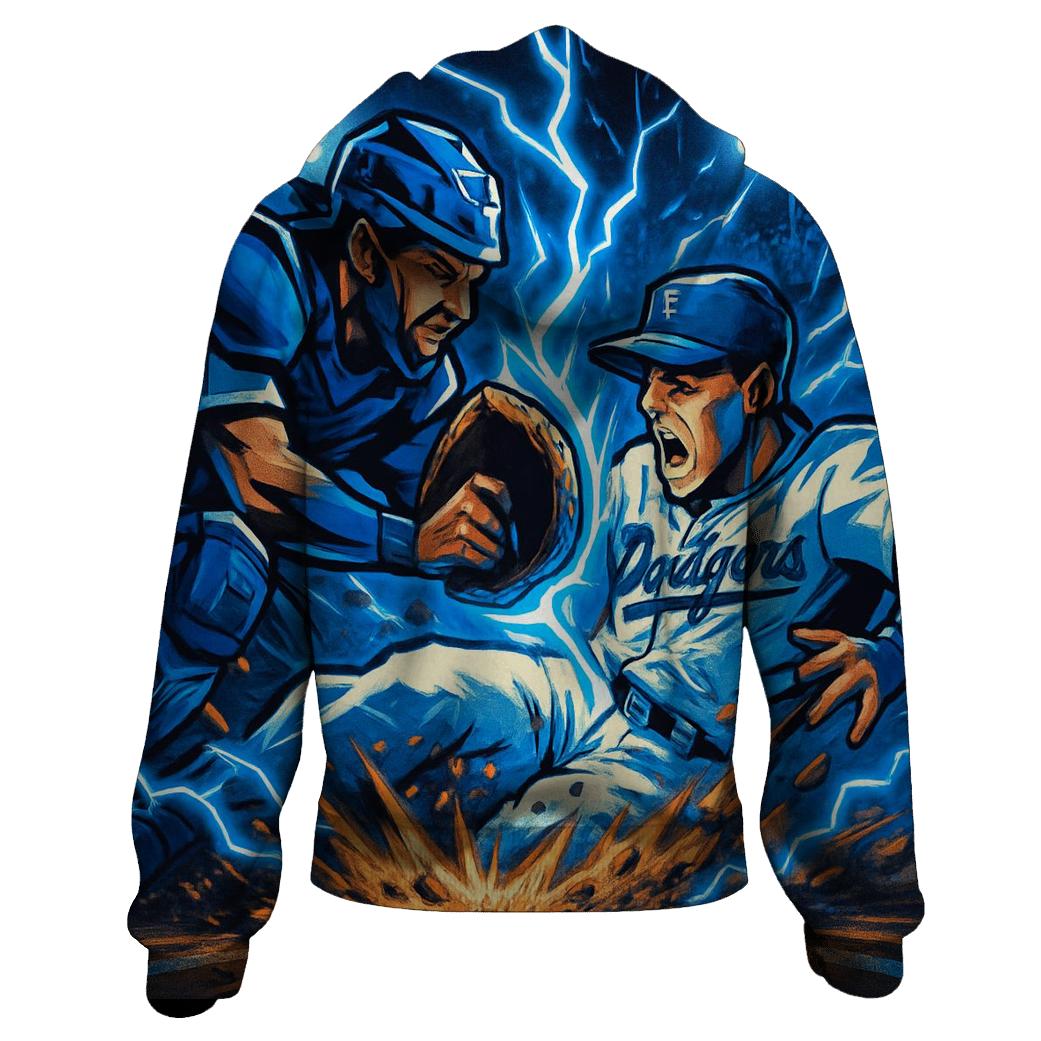 Blue Thunder Home Plate Collision hoodie trends