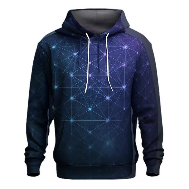 Galactic Lattice Gradient graphic hoodies