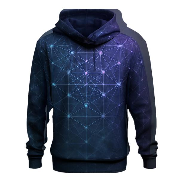 Galactic Lattice Gradient graphic hoodies