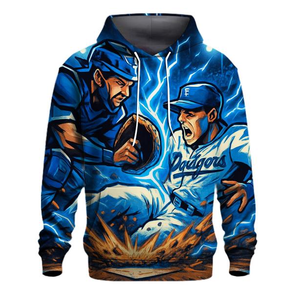 Blue Thunder Home Plate Collision hoodie designs