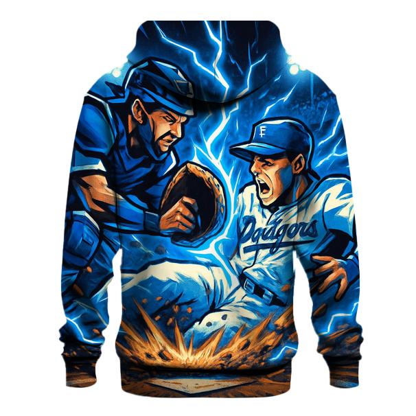 Blue Thunder Home Plate Collision hoodie designs