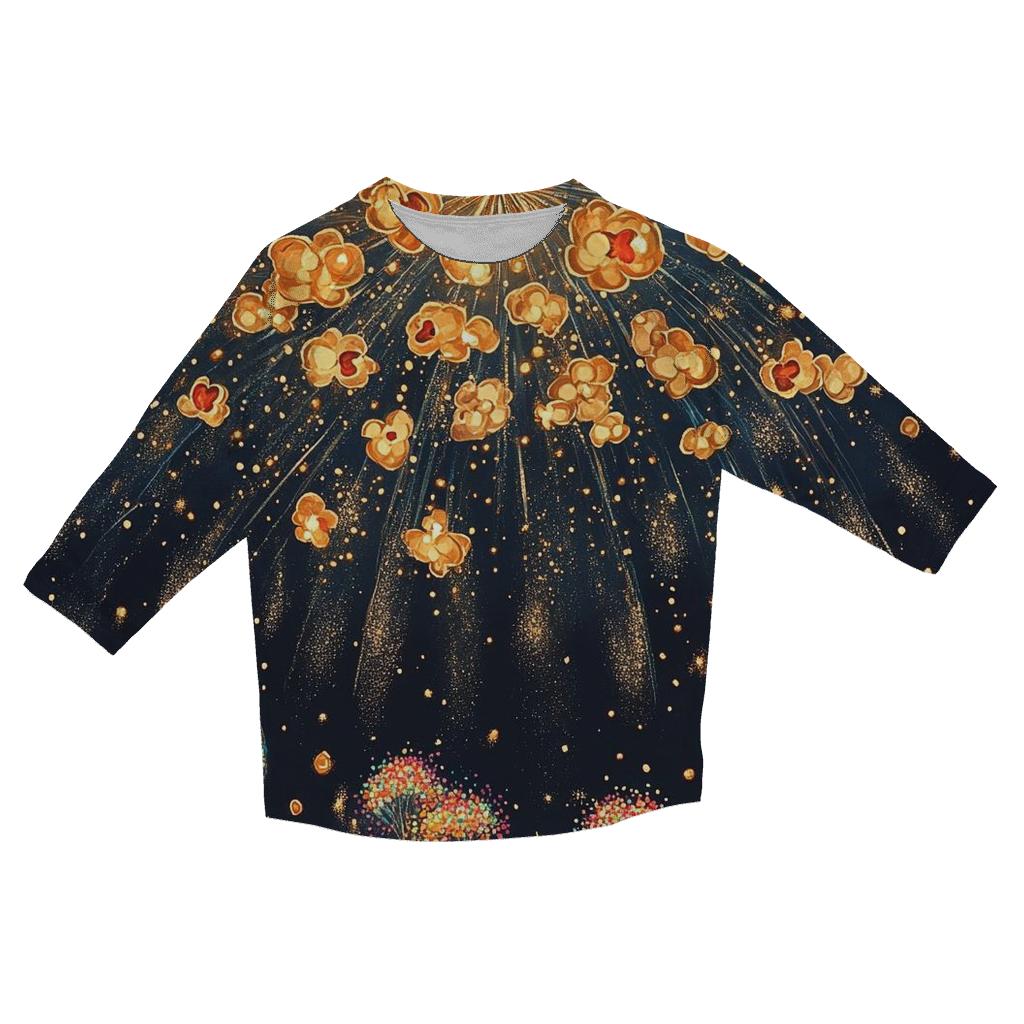 Popcorn Fireworks Festival personalized 3/4 sleeve tees