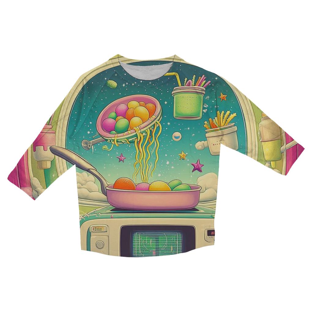 Cosmic Kitchen Catastrophe stylish quarter sleeve tops