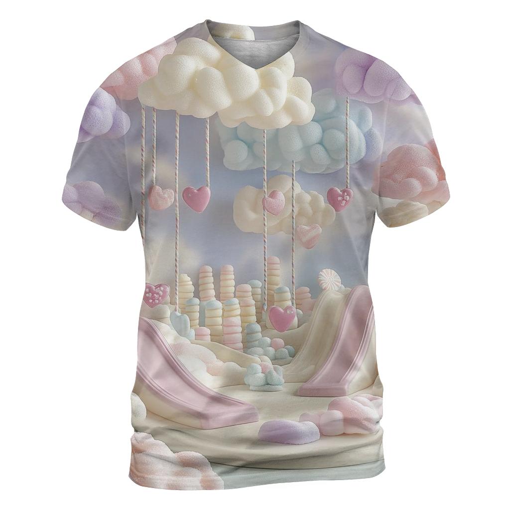 Marshmallow Cloud Playground designer pattern shirts