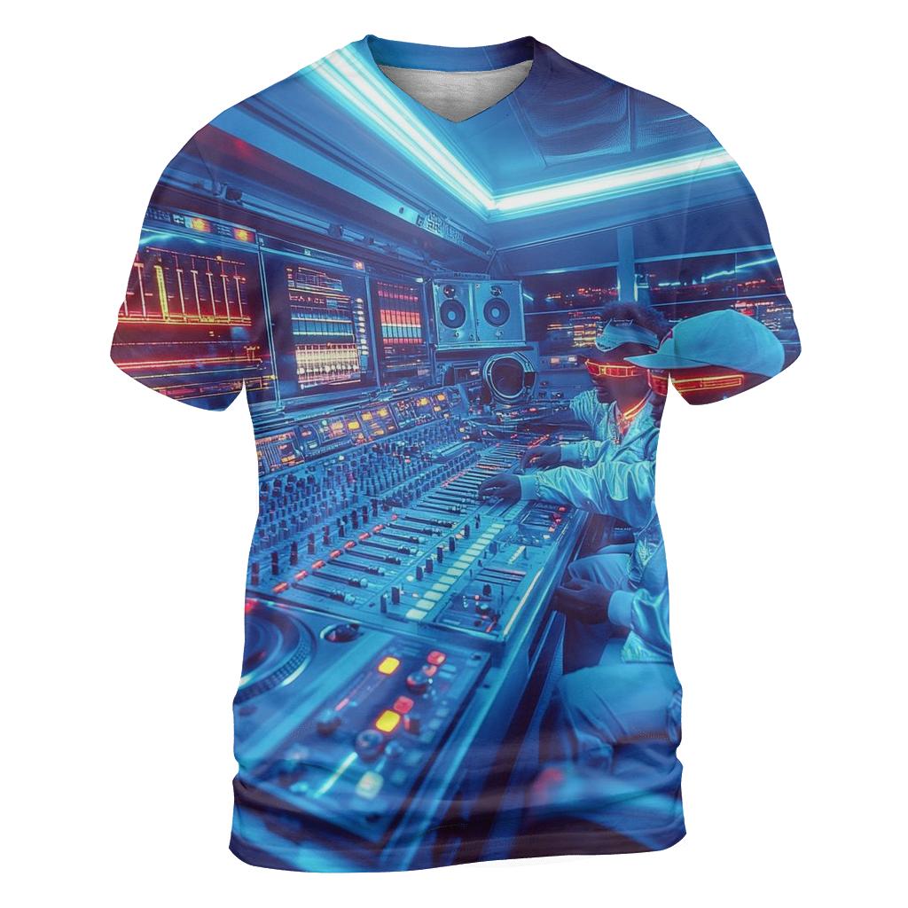Def Jam Control Room Legends vibrant all-over design tees