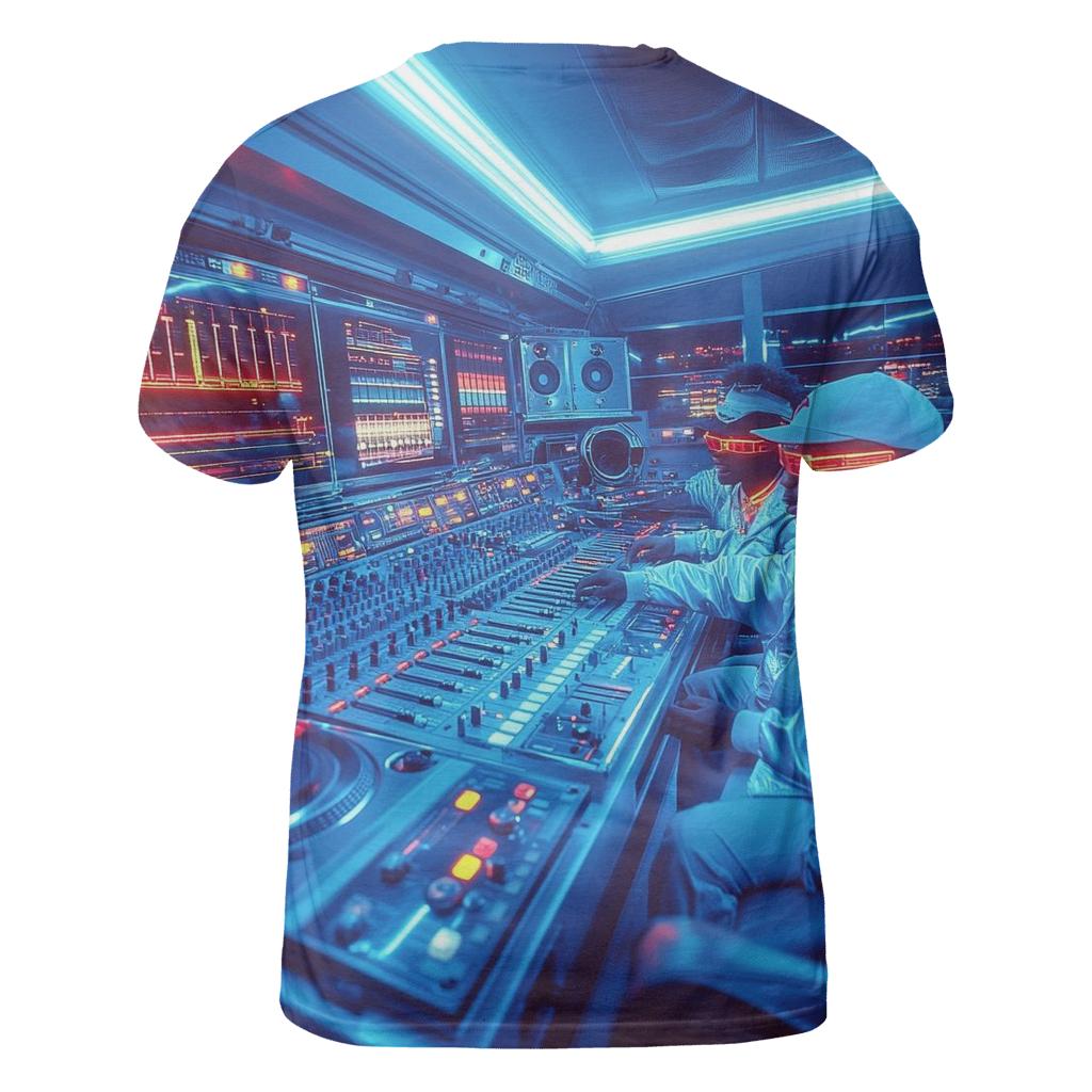 Def Jam Control Room Legends vibrant all-over design tees
