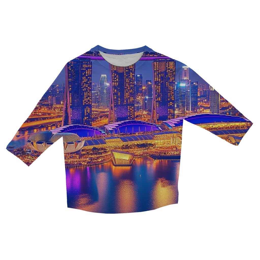 Marina Bay Sands Singapore designer 3/4 sleeve blouses