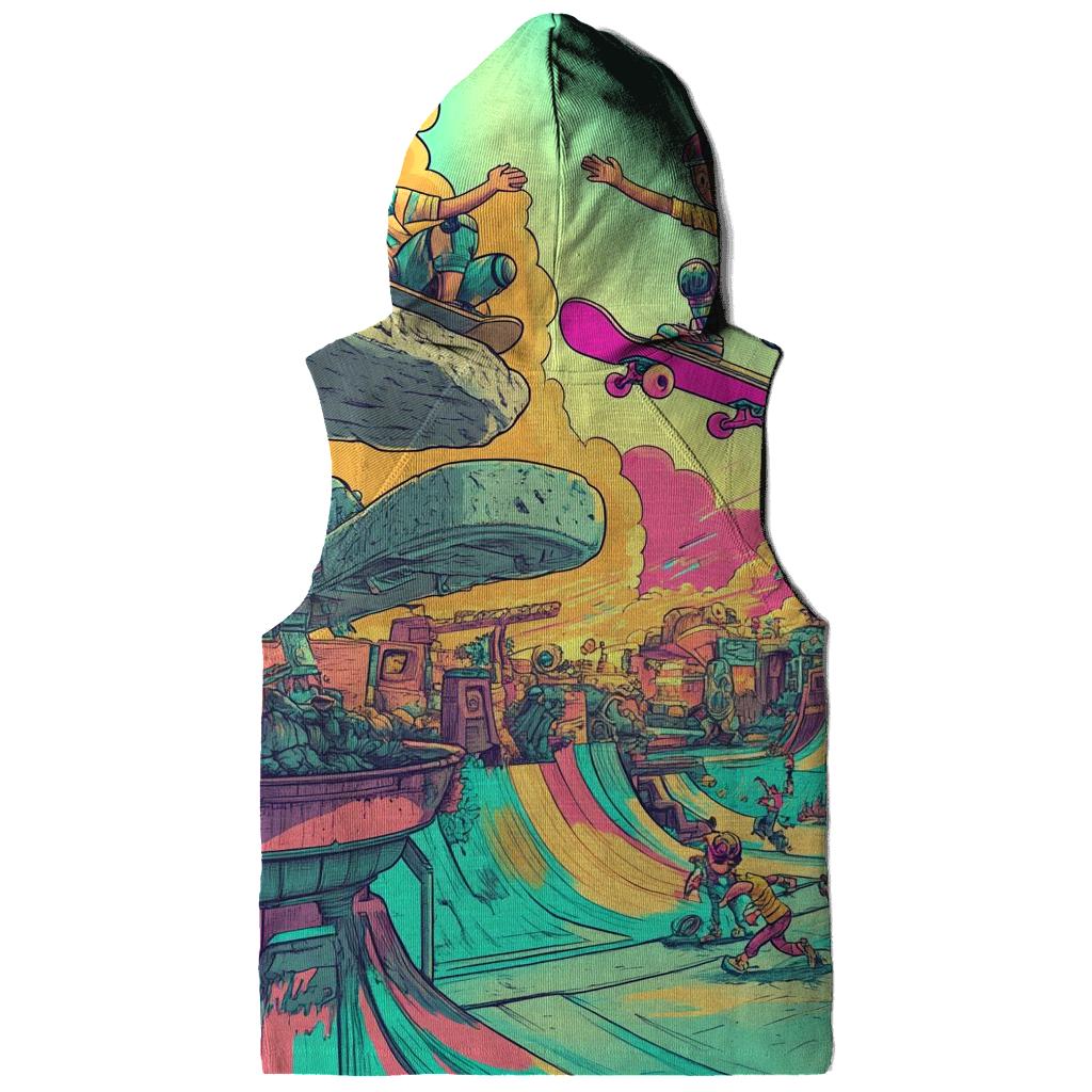 Skatepark Of Time Warped Toons heavyweight hoodies