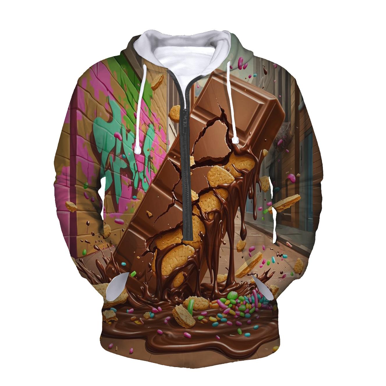 Chocolate Bar Graffiti Melt designer hoodies