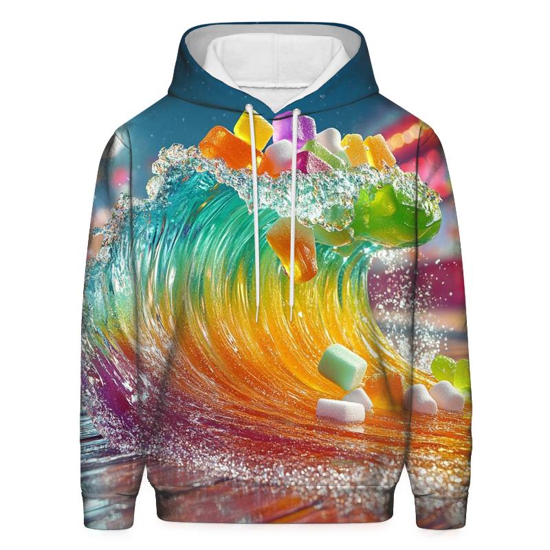 Neon Soda Wave Carnival designer hoodies