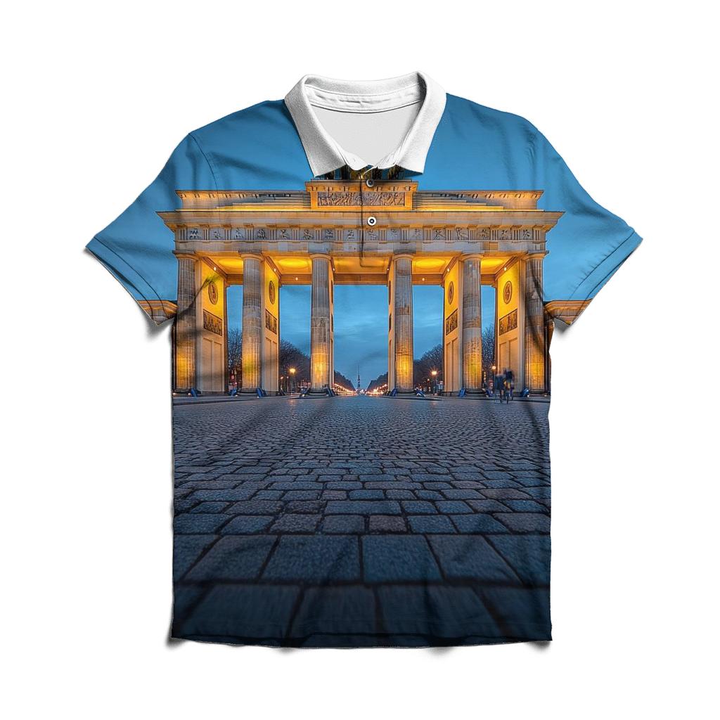 Brandenburg Gate Berlin designer slim fit polos
