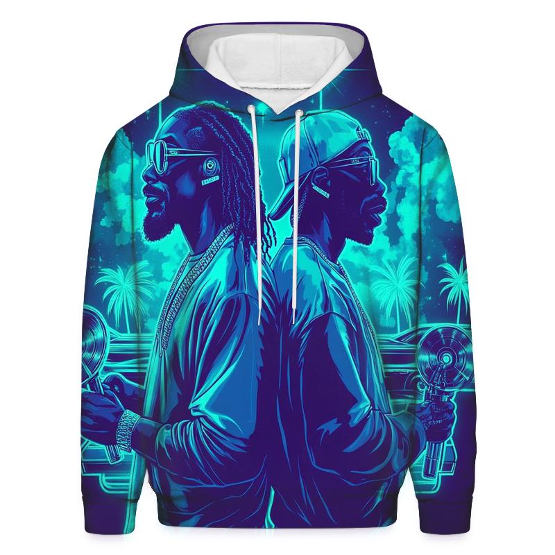 West Coast Chronic Neon Flow zip-up hoodies