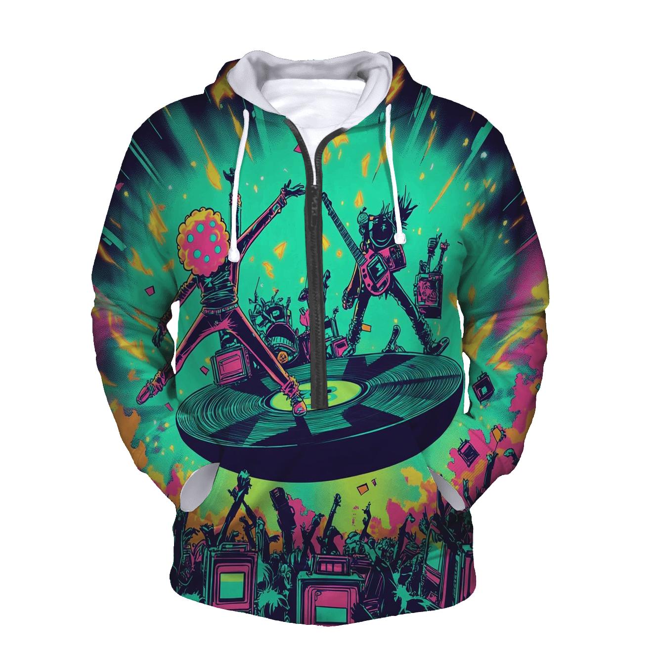 Bubblegum Battle Of The Retro Bands pullover hoodies