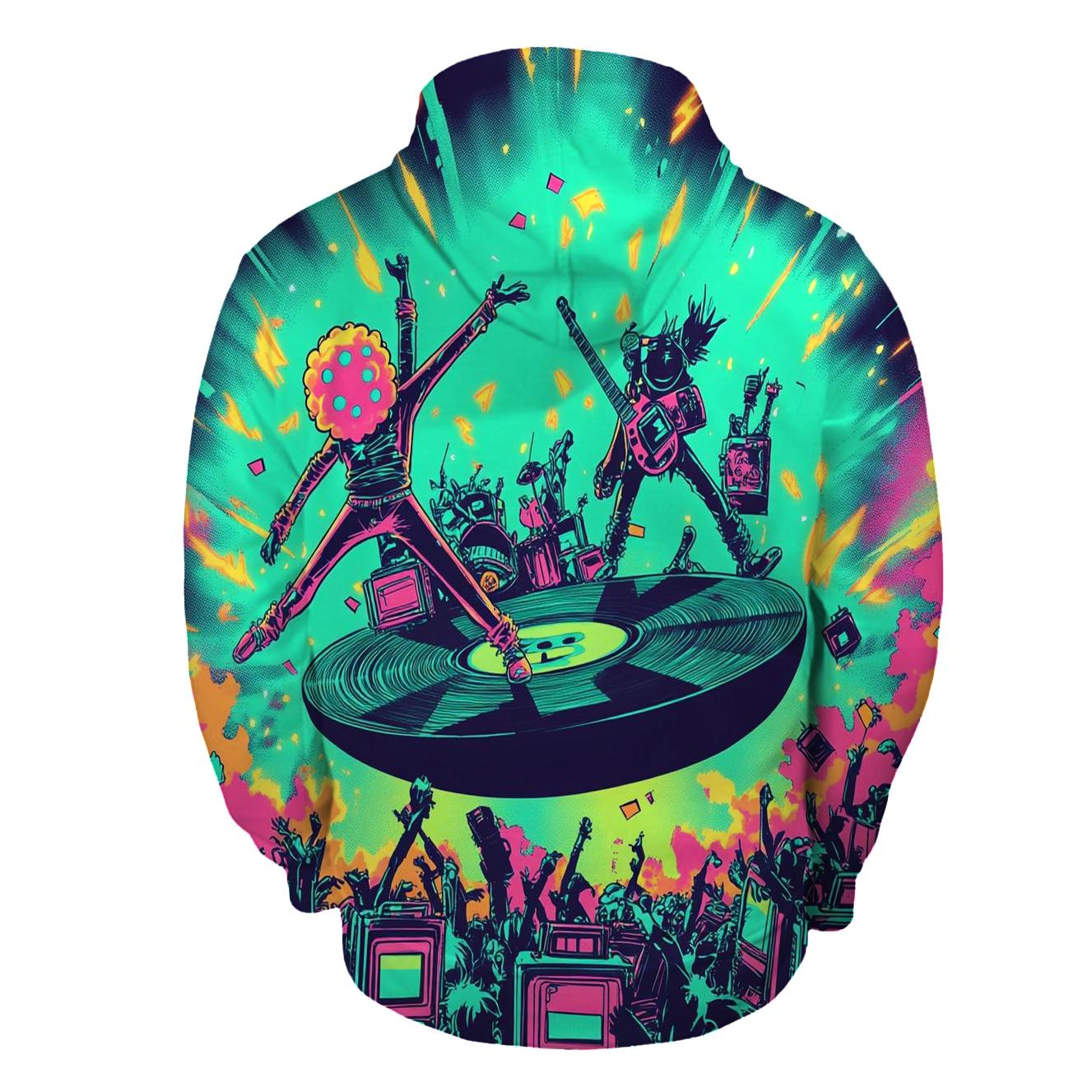 Bubblegum Battle Of The Retro Bands pullover hoodies