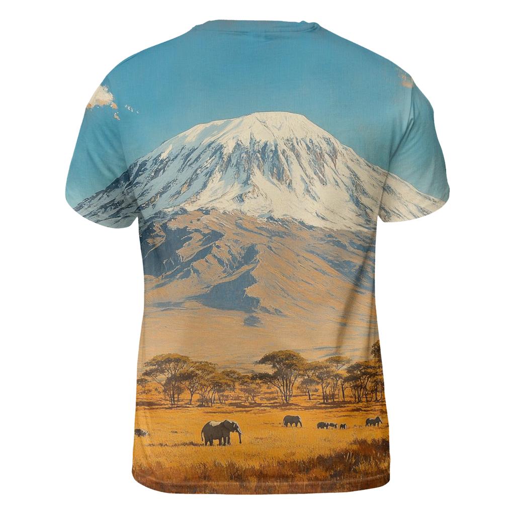 Mount Kilimanjaro Moshi unique graphic print tees